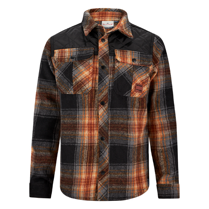 Retour Shirt check Mathew black