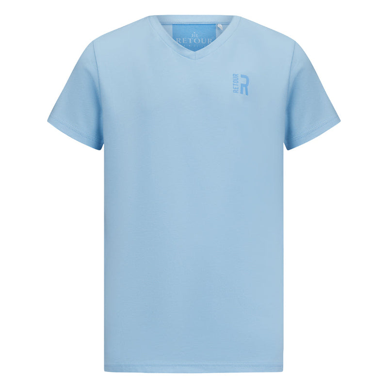 Jongens T-Shirt Sean van Retour in de kleur soft blue in maat 158-164.