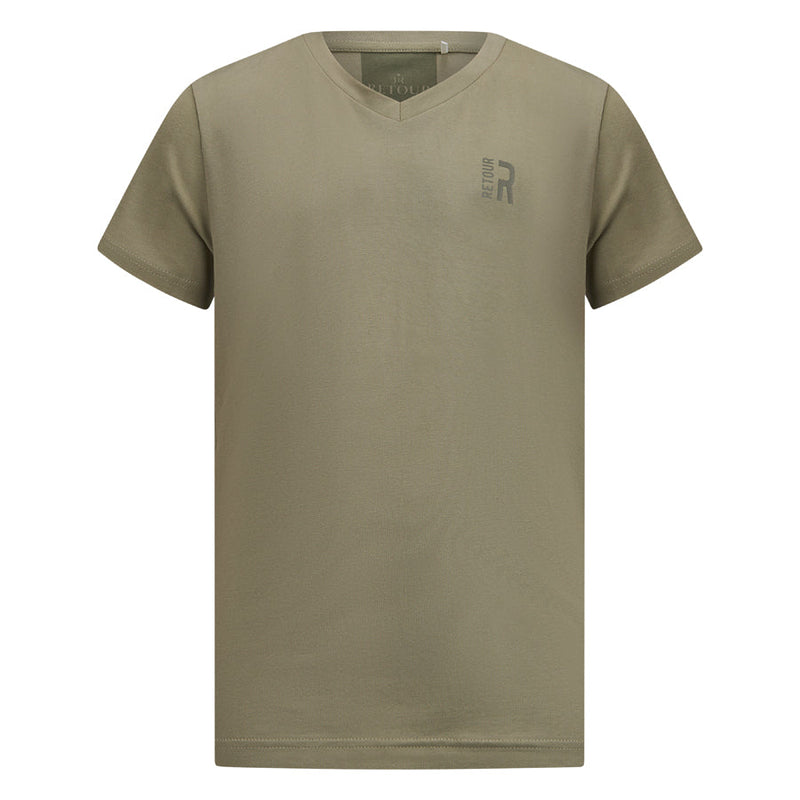 Jongens T-Shirt Sean van Retour in de kleur light army in maat 158-164.