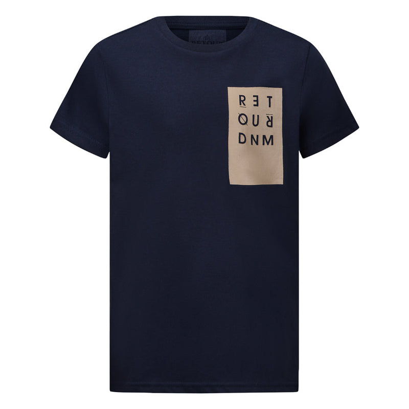 Jongens T-Shirt Tyson van Retour in de kleur dark navy in maat 158-164.