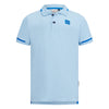 Jongens Polo Lucas van Retour in de kleur soft blue in maat 158-164.