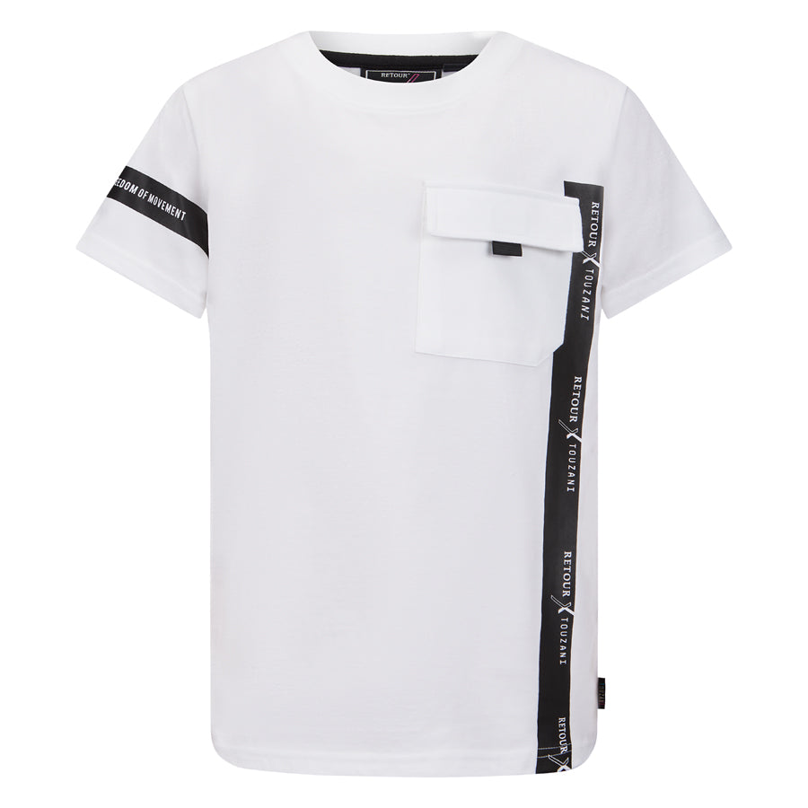 Jongens T-Shirt Swing van Retour in de kleur white in maat 158-164.