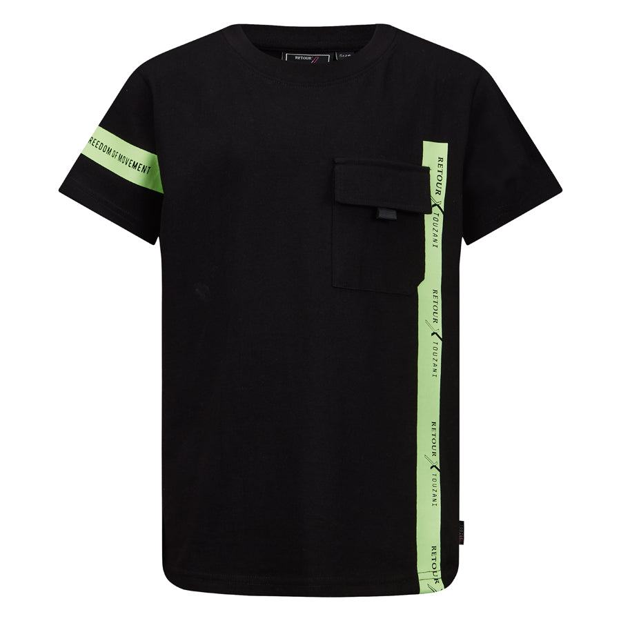 Jongens T-Shirt Swing van Retour in de kleur black in maat 158-164.
