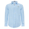 Jongens Blouse Jurgen van Retour in de kleur soft blue in maat 158-164.