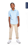 Jongens Blouse Jurgen van Retour in de kleur soft blue in maat 158-164.