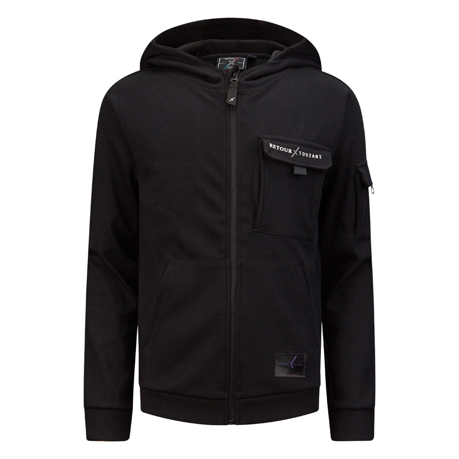 Retour Touzani Hooded Sweatjacket Split