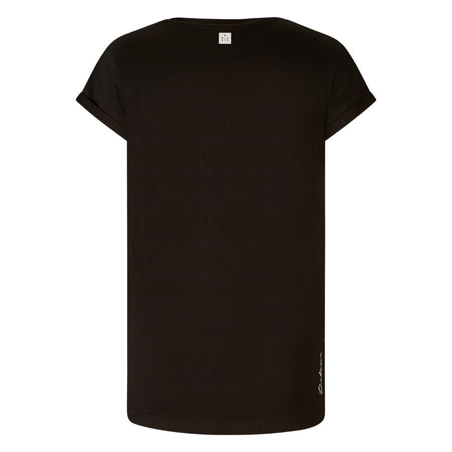 Meisjes T-shirt Lisette van Retour Jeans in de kleur Black in maat 134/140.