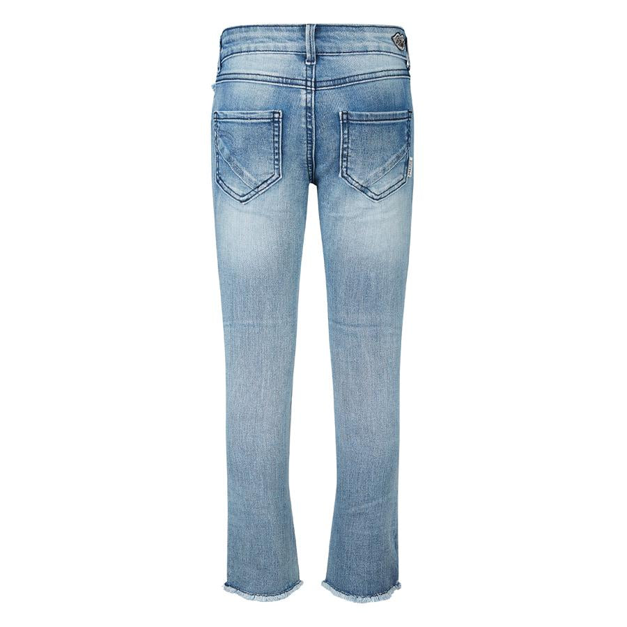 Meisjes Spijkerbroek Yolanthe van Retour Jeans in de kleur Vintage Blue Denim in maat 134.