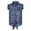 Meisjes Blouse Acilia van Retour Jeans in de kleur Marine in maat 134/140.