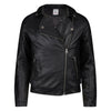 Meisjes Fake leather jacket Hauke van Retour Jeans in de kleur Black in maat 134/140.