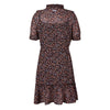 Meisjes Dress short sleeve AOP Jasmijn van RETOUR in de kleur black in maat 170/176.
