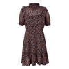 Meisjes Dress short sleeve AOP Jasmijn van RETOUR in de kleur black in maat 170/176.