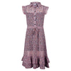 Meisjes Long dress AOP Jenny van RETOUR in de kleur black in maat 170/176.