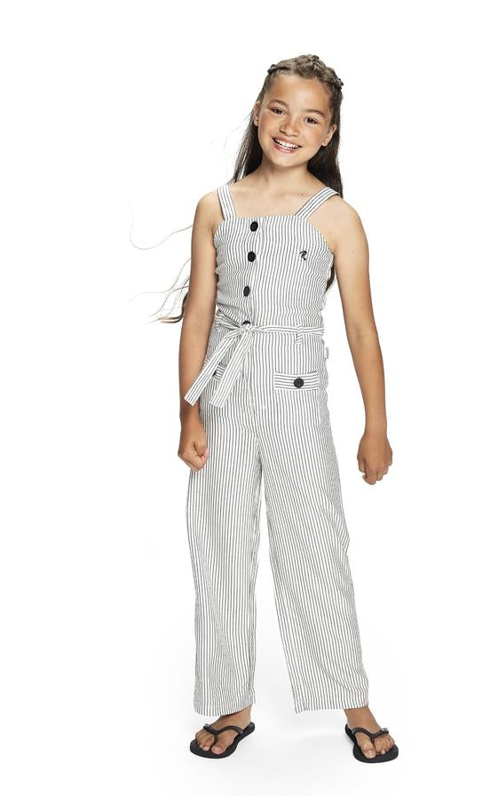 Meisjes Jumpsuit stripe Eeke van RETOUR in de kleur off-white in maat 170/176.