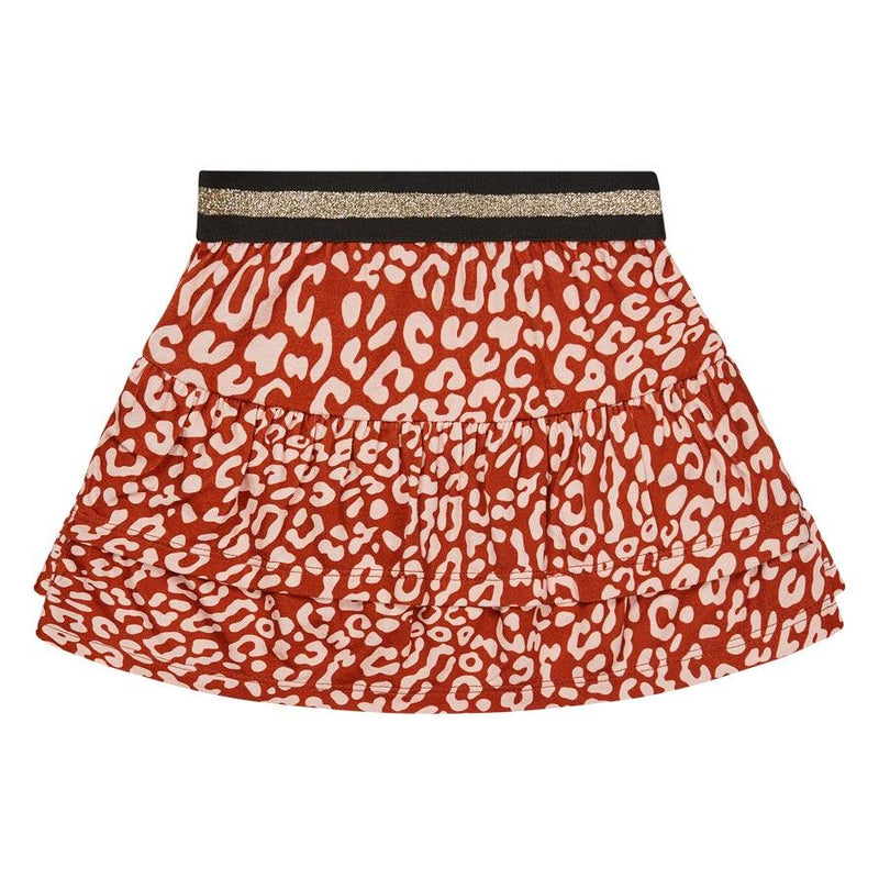 Meisjes Skirt AOP Carmine van RETOUR in de kleur brique in maat 86.