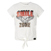 Meisjes T-shirt with knot Ilse van RETOUR in de kleur off-white in maat 170/176.