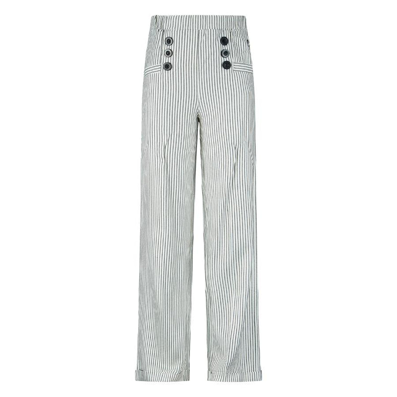 Meisjes Trousers stripe Colette van RETOUR in de kleur off-white in maat 170/176.