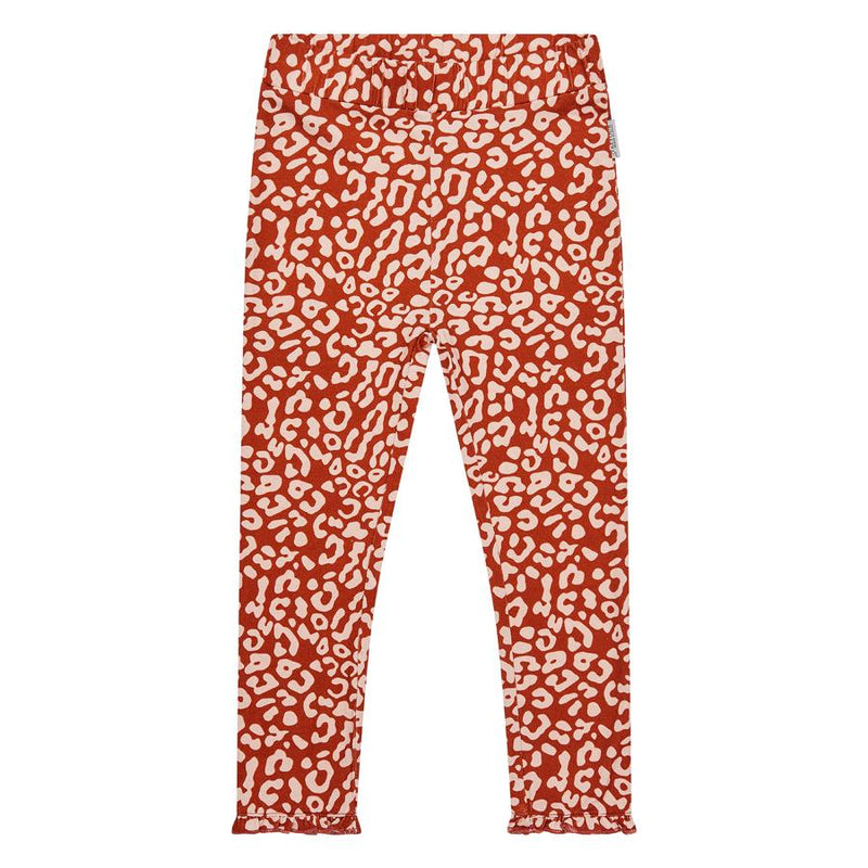 Meisjes Legging Gabri van RETOUR in de kleur brique in maat 86.