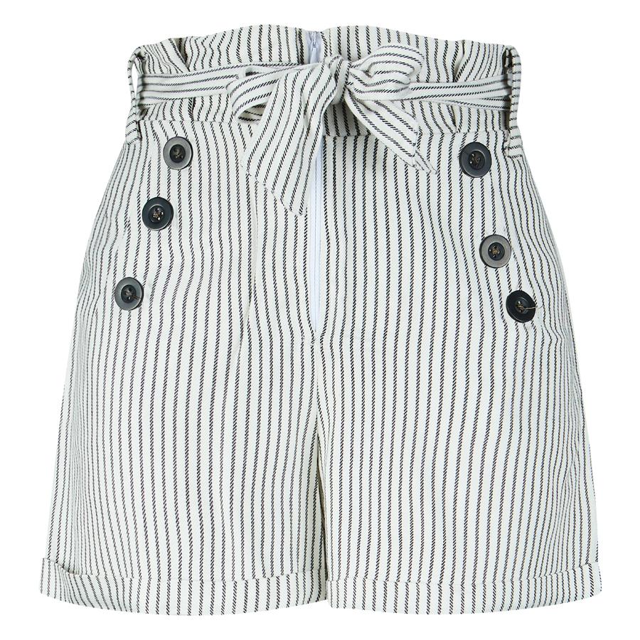 Meisjes Shorts stripe Lindsey van RETOUR in de kleur off-white in maat 170/176.