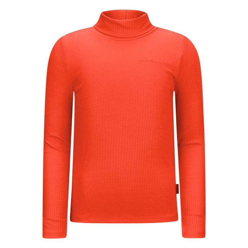 Meisjes Longsleeve col Mirella van Retour in de kleur flame orange in maat 170/176.