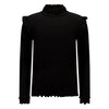 Meisjes Top rib longsleeve Karline van Retour in de kleur black in maat 170/176.