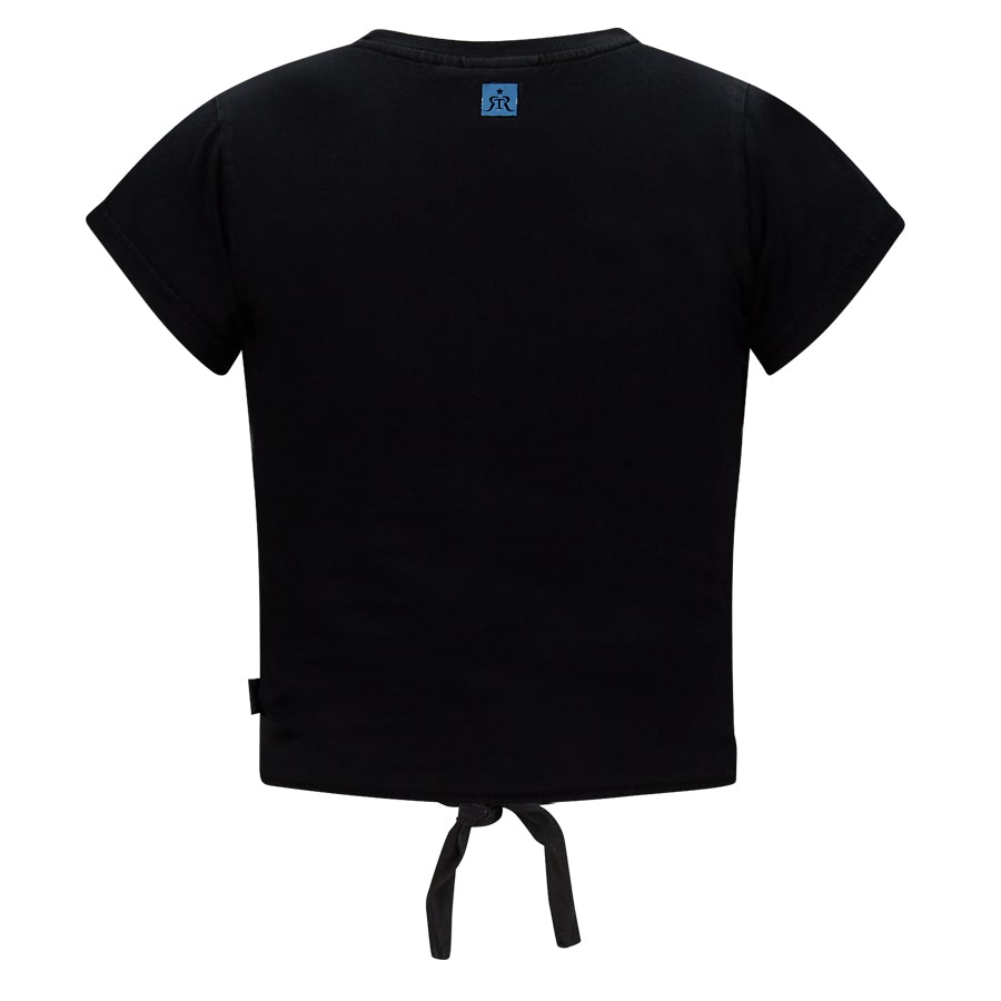 Meisjes T-Shirt Kitty van Retour in de kleur Black in maat 170/176.