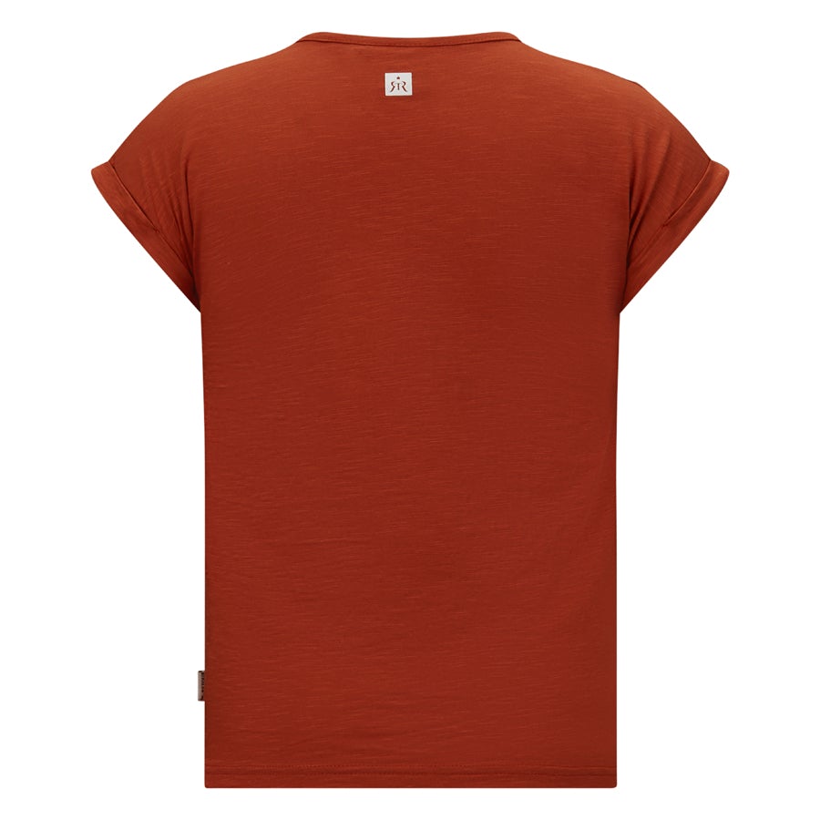 Meisjes T-Shirt Shala van Retour in de kleur Sienna in maat 170/176.