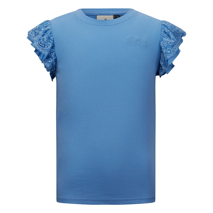 Meisjes T-Shirt Merle van Retour in de kleur Lavender Blue in maat 158/164.