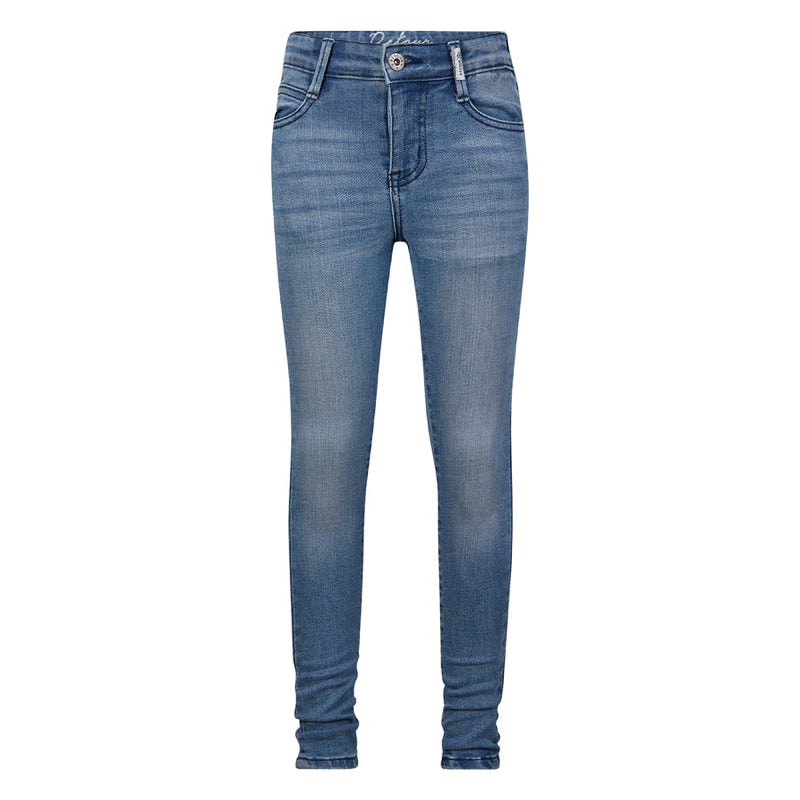 Meisjes Jeans Brenda Skinny fit van Retour in de kleur Light Blue Denim in maat 164.