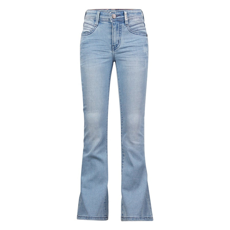Meisjes Jeans Anouk Flared Fit van Retour in de kleur Light Blue Denim in maat 164.