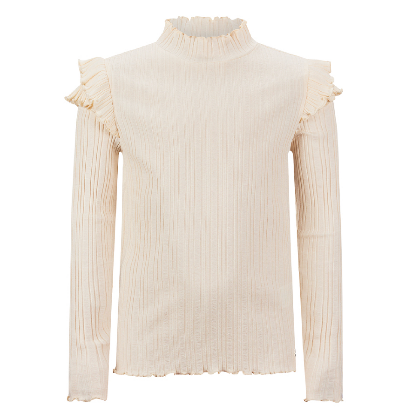 Retour Ribtop longsleeve Yara light beige