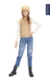 Retour Ribtop longsleeve Yara light beige