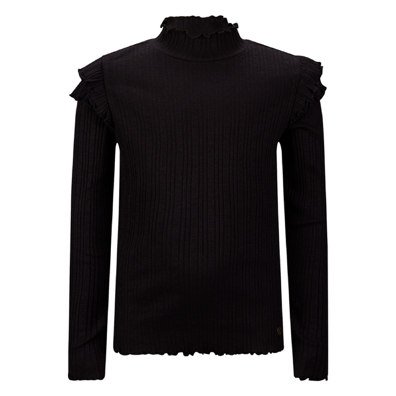 Retour Ribtop longsleeve Yara black