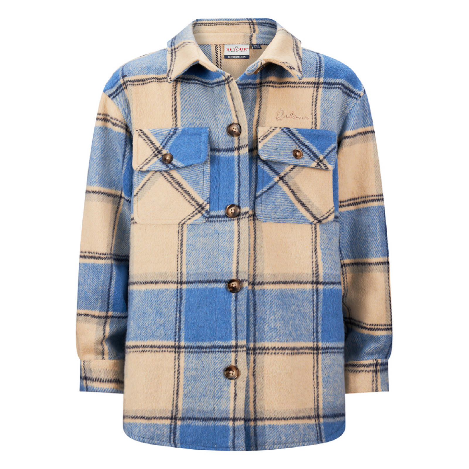 Retour Overshirt check Anna