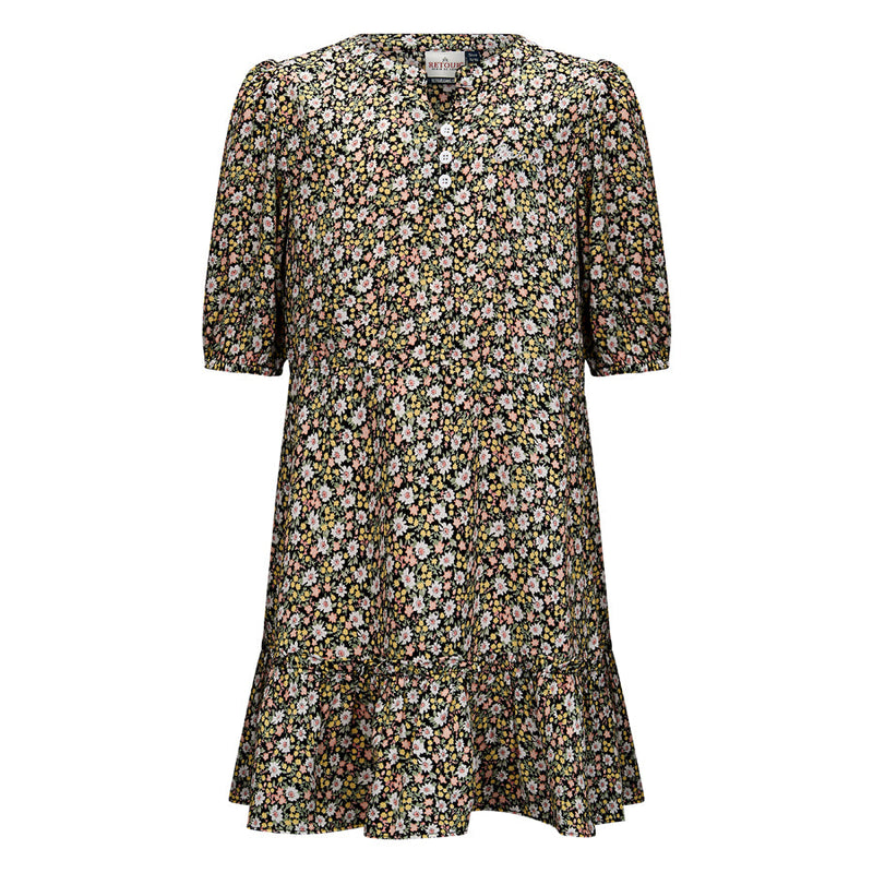 Meisjes Dress Kylie van Retour in de kleur black in maat 158-164.