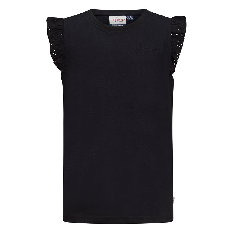 Meisjes T-Shirt Ilana van Retour in de kleur black in maat 158-164.