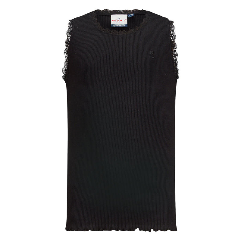 Meisjes Singlet Orlene van Retour in de kleur black in maat 158-164.