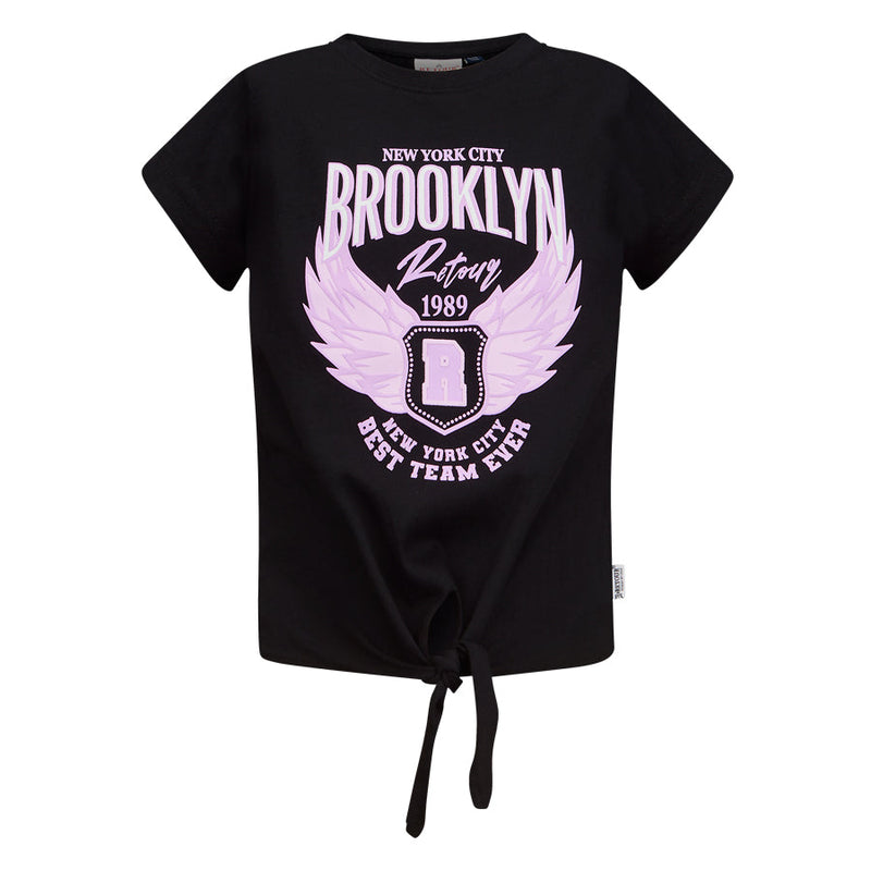 Meisjes T-Shirt Monica van Retour in de kleur black in maat 158-164.