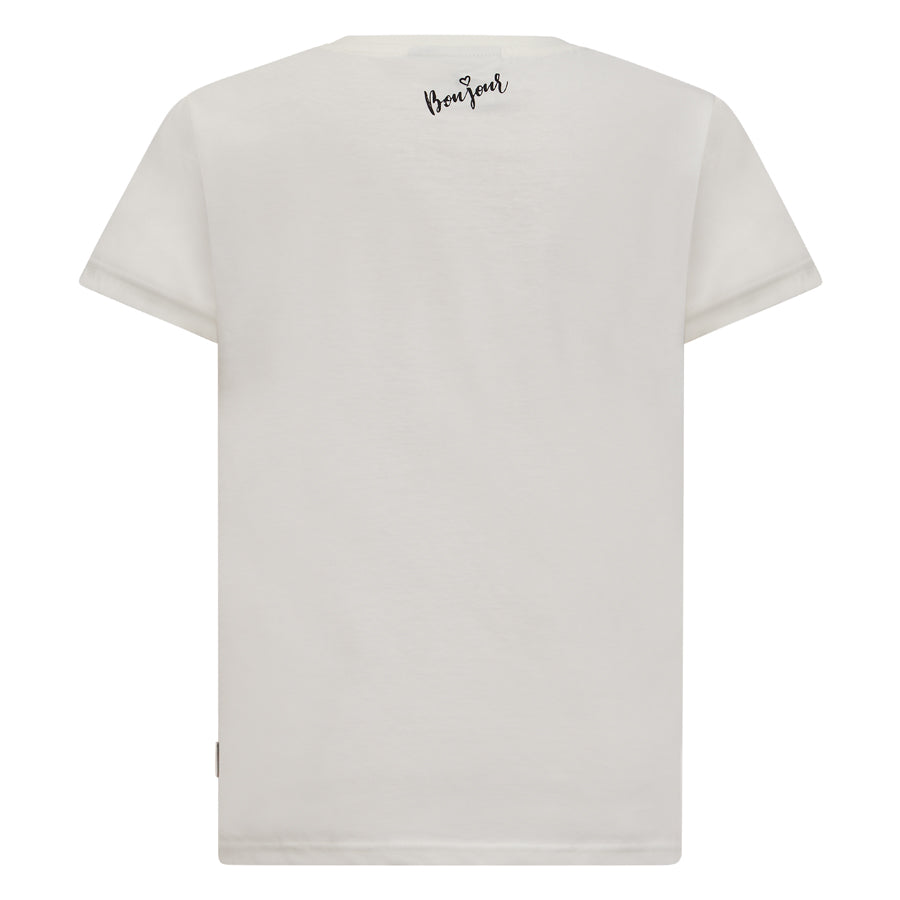 Meisjes T-Shirt Maretta van Retour in de kleur optical white in maat 158-164.