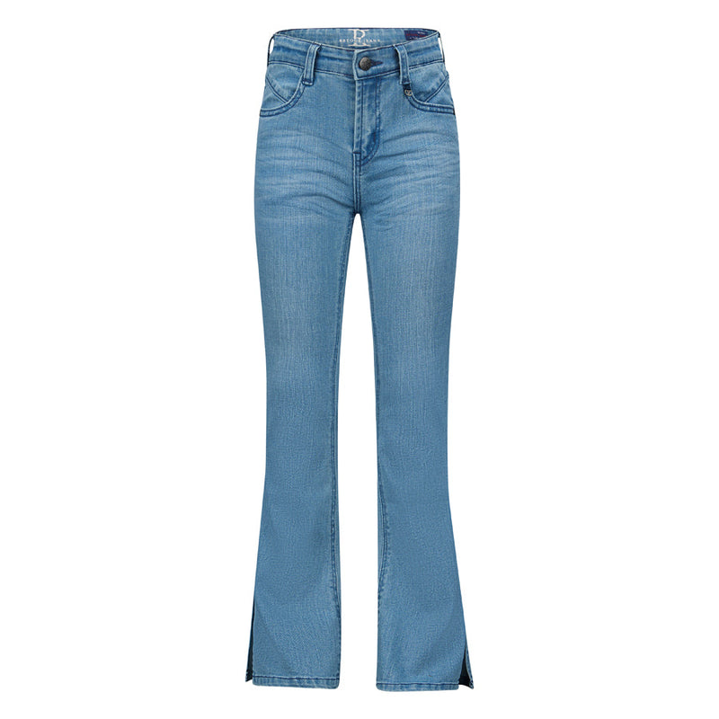 Meisjes Denim Anouk light indigo van Retour in de kleur light blue denim in maat 164.