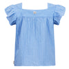 Meisjes Blouse Isla van Retour in de kleur corn flower blue in maat 158-164.
