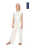 Meisjes Sweater June van Retour in de kleur light beige in maat 158-164.