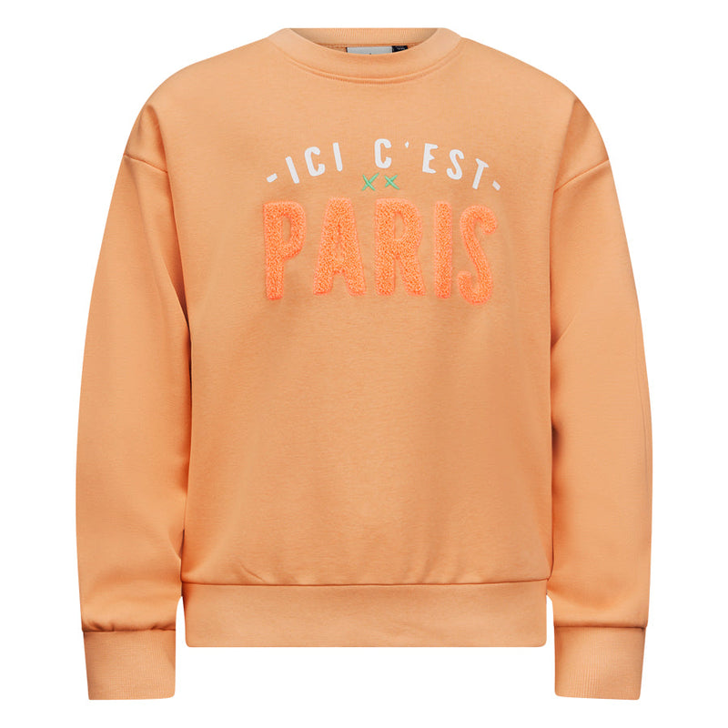 Meisjes Sweater Shala van Retour in de kleur light peach in maat 158-164.