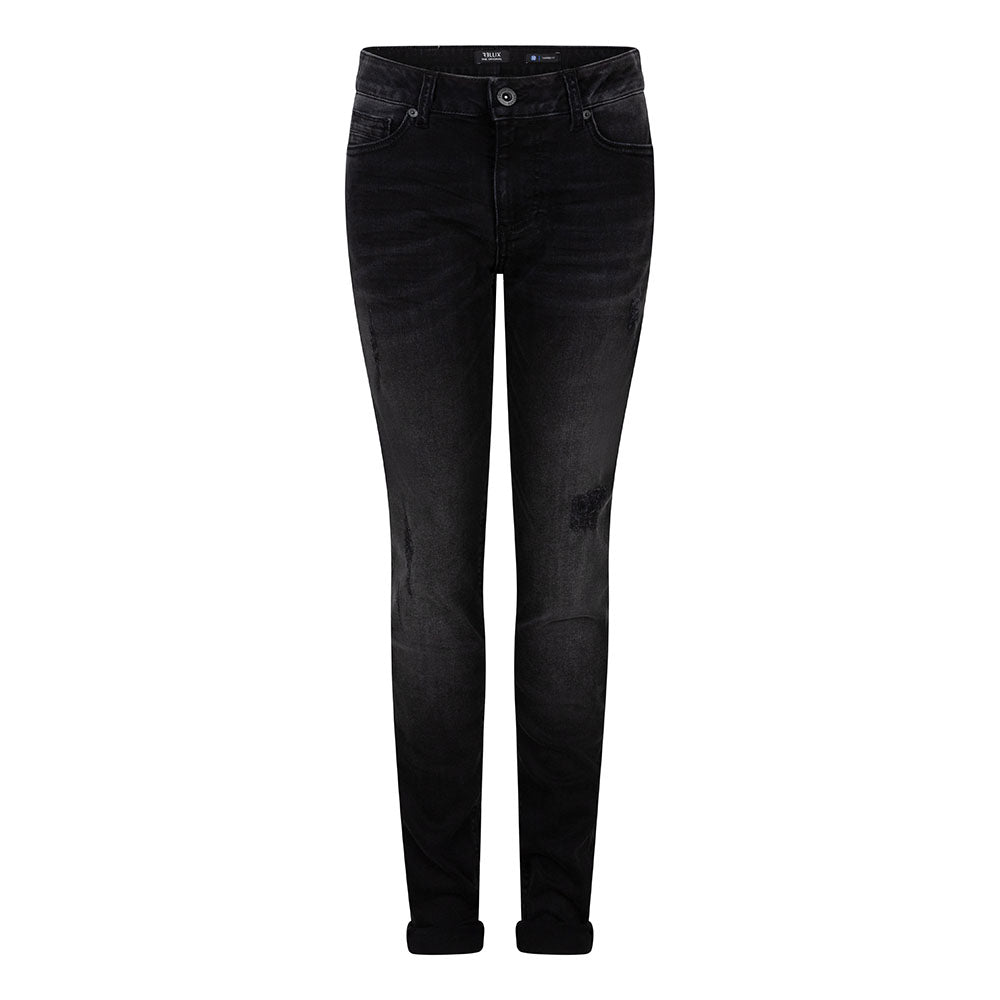 Rellix Jeans Dean Tapered Used Black Denim