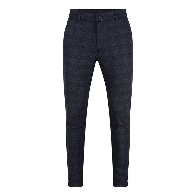 Jongens Chino Pant Check van Rellix in de kleur Navy in maat 188.