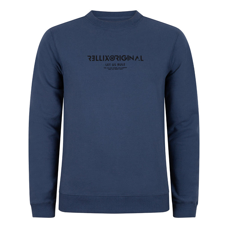Jongens Crewneck Rellix The Original van Rellix in de kleur Washed Blue in maat 188.