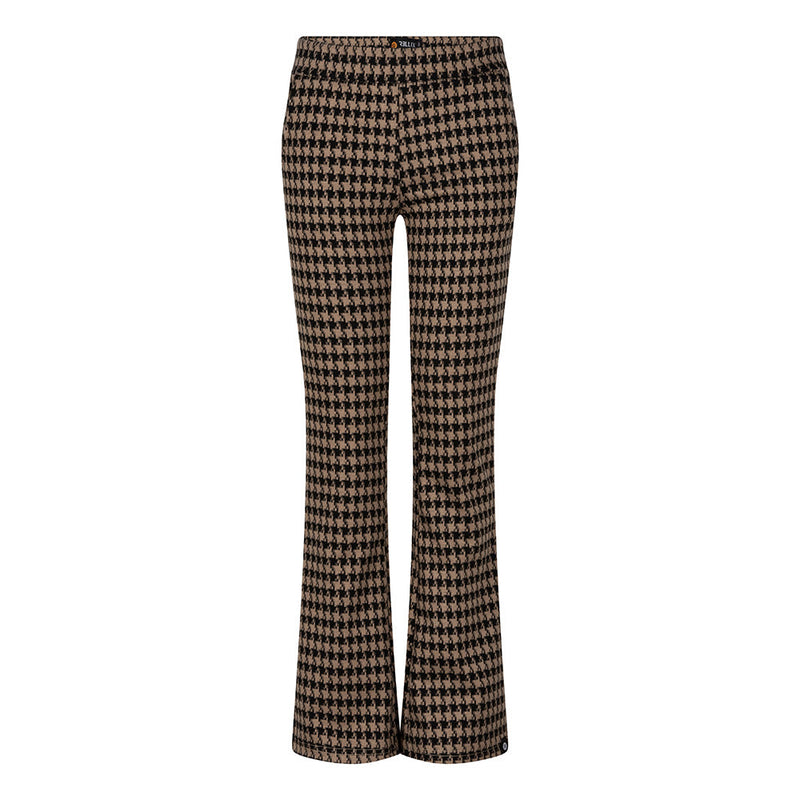 Meisjes Fancy Flare Pants Pied De Poule van Rellix in de kleur Sand in maat 176.