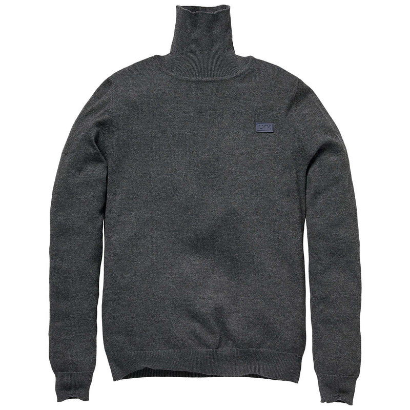 Jongens Pullover ROGIER W212 van LEVV in de kleur Black Melee in maat 176.