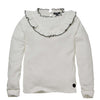 Meisjes Blouse ROMANY W211 van LEVV in de kleur Off White in maat 176.
