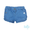 Baby, Blue denim, 86, Feetje,  Short, €15-€20